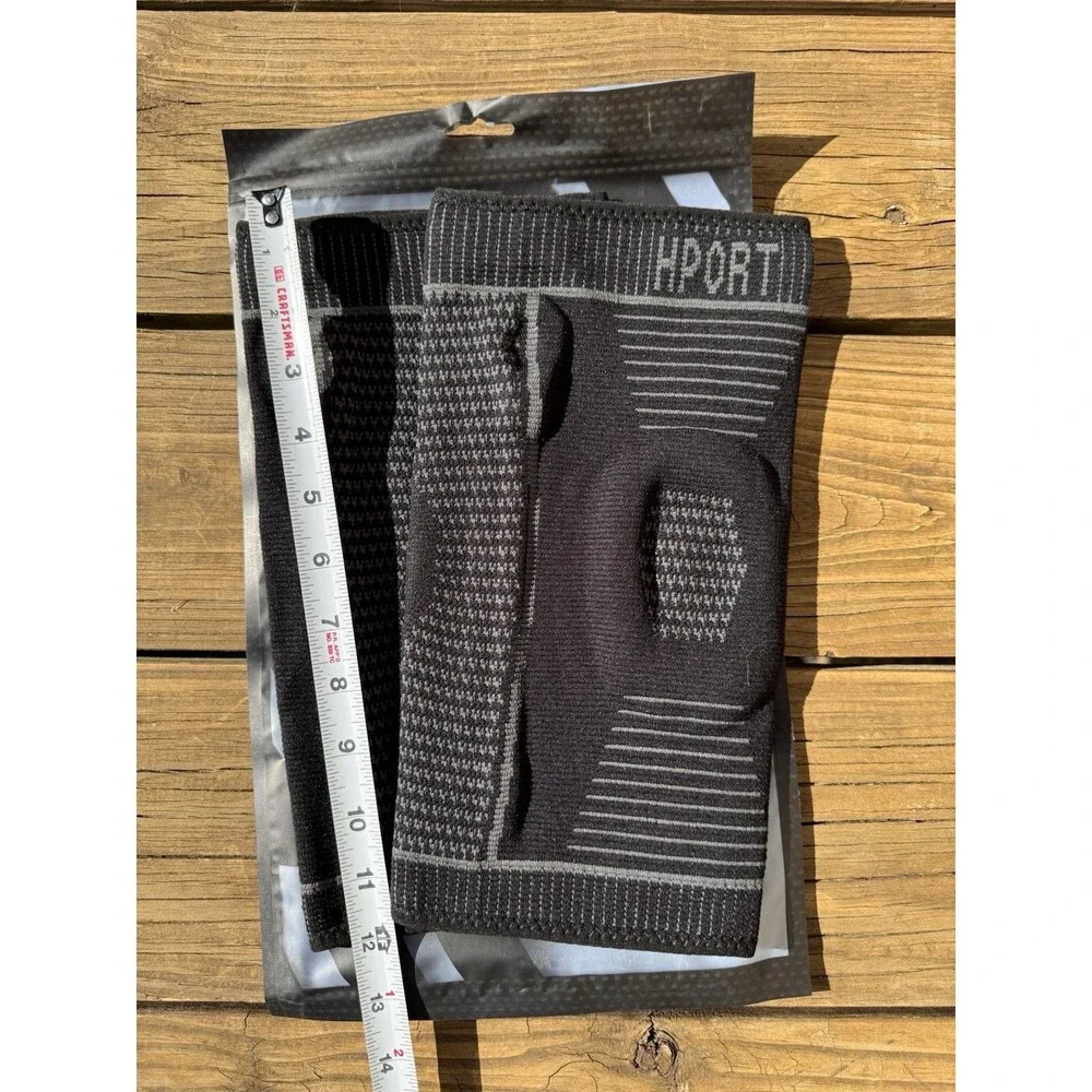 Hport Compression Knee Sleeves for Joint Support and Pain Relief Size M New